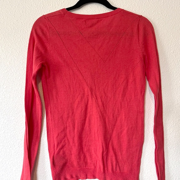 Volcom Hot Pink V-Neck thin sweater | Size S - Picture 2 of 4